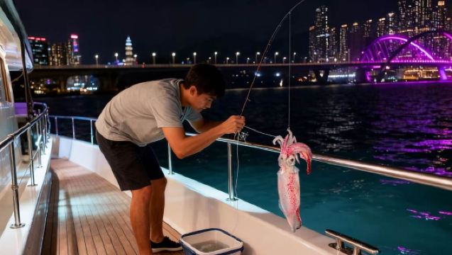 【香港遊艇拼船出海釣墨魚】香港維多利亞遊艇拼船+釣墨魚