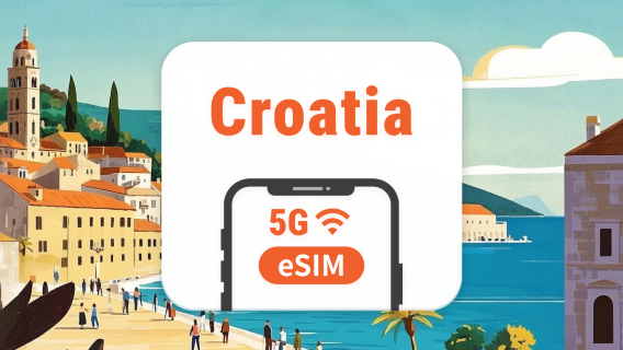 Croatia 5G eSIM | Dual Network • All AI & TikTok | 1–30 Days | QR Code