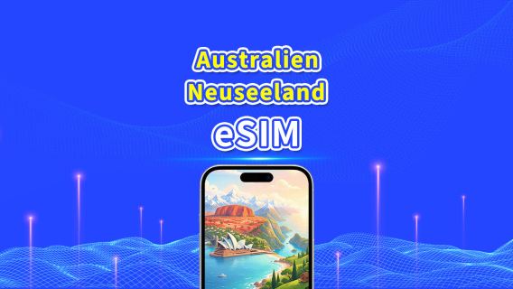 Australien/Neuseeland 5G eSIM | Tagespaket/Datenpaket | 24-Stunden-Abrechnung | 1–30 Tage | QR Code