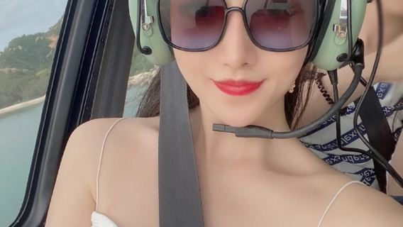 海南三亞直升機觀光低空遊覽海棠灣三亞灣鳳凰島直升機空中觀光定製線路包機/水上飛機飛行操作體驗觀光