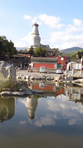 山西五台山殊像寺黛螺頂顯通寺塔院寺一日遊【保定出發五台山】