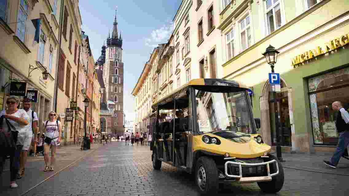 krakow city tour by electric car