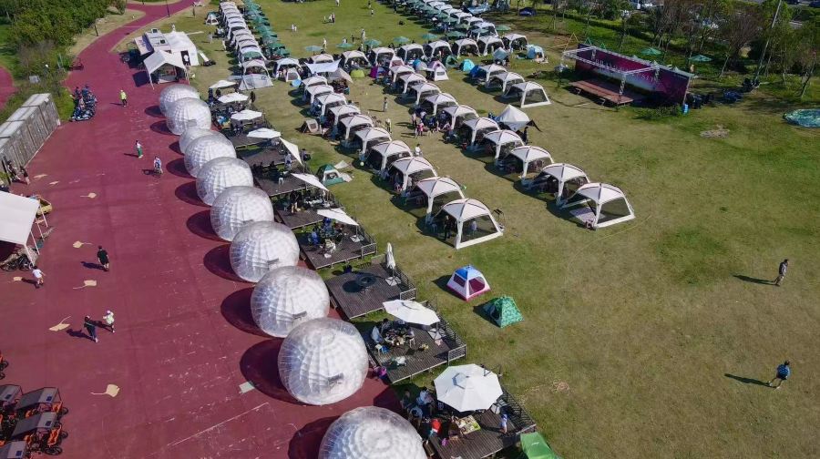 上海滴水湖二號露營地·日營【戶外烤肉+親子家庭團建優選露營地】