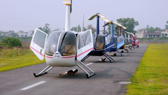 四川成都駝峰直升機飛行體驗/含運動視訊拍攝【多種套餐可選/親子出遊/高空俯瞰蔚然花海】