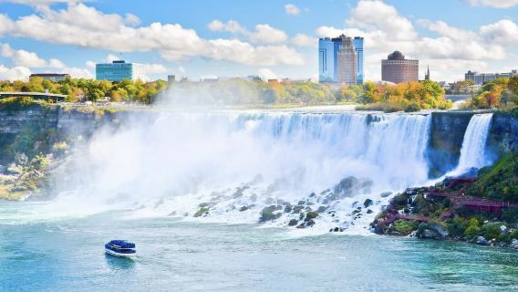 tour di un giorno alle Cascate del Niagara + punto di ritrovo da New York City + crociera facoltativo sulla Maid of the Mist