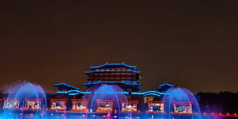 西安大唐芙蓉園+《大唐追夢》演出夜遊【水舞光影秀/遊船觀演】