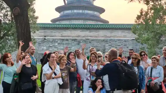 Beijing Temple of Heaven + intangible cultural heritage experience (cloisonné) 1-day tour