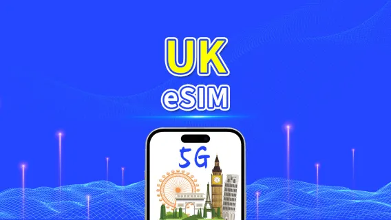 eSIM Regno Unito | 5G/4G | Pacchetto dati giornaliero/totale | 1–30 giorni | Fatturazione ogni 24 ore | Codice QR