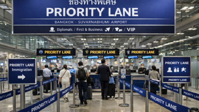 Bangkok : Suvarnabhumi Airport Butler Service with Priority Lane (Fast Track)