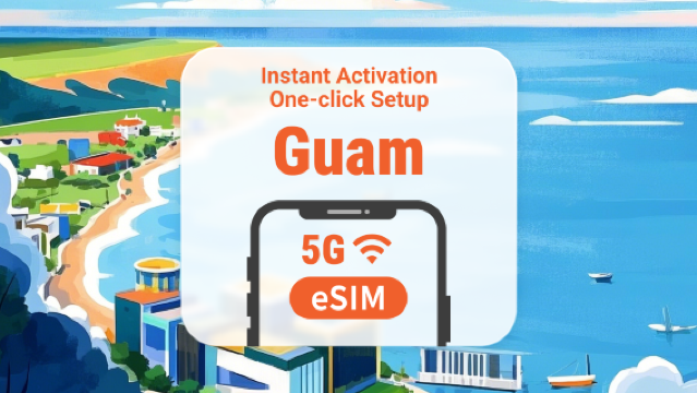 Guam 5G eSIM | Full AI & TikTok Access | 1–30 Days | Instant QR
