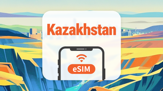 eSIM 5G Kazakhstan | 2 mạng • All AI & TikTok | 1–30 ngày | QR Code