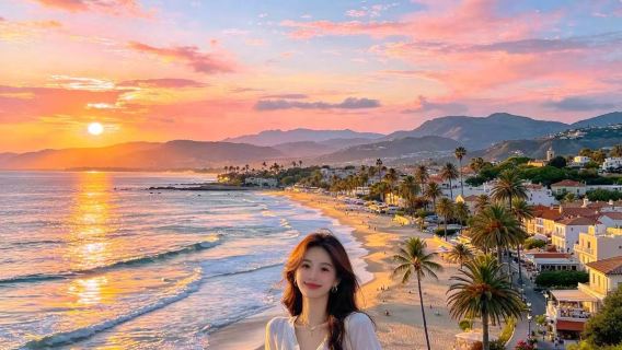 Los Angeles pergi-balik: Lawatan eksklusif Santa Barbara di Lebuhraya 1 California + Kampung Denmark + gereja tidak termasuk tiket masuk
