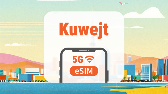 Kuwejt 5G eSIM | Zasięg we wszystkich 3 sieciach • Wszystkie AI & TikTok | 1–30 dni | Kod QR
