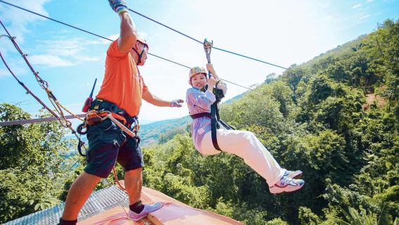 Skyline Adventure Phuket Sea View Jungle Zipline/ATV/UTV/Elephant Riding