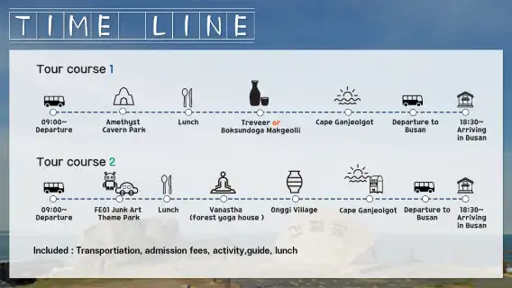 從釜山出發，前往蔚山蔚州郡的一日遊