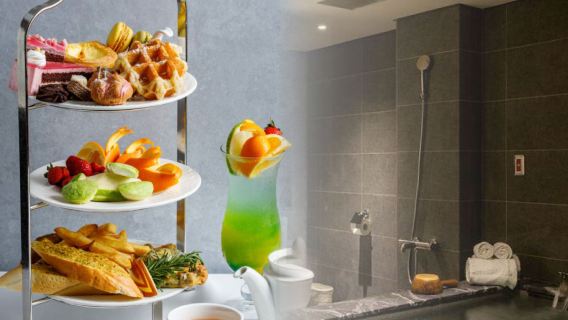 Beitou Hot Springs 90-minute hot spring bath for 2 persons in a guest room + afternoon tea Option(2 persons + NT$400 during holidays from October to March)