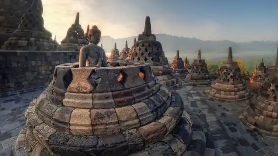 Yogyakarta: Borobudur ClimbUP , Prambanan and Entry Ticket