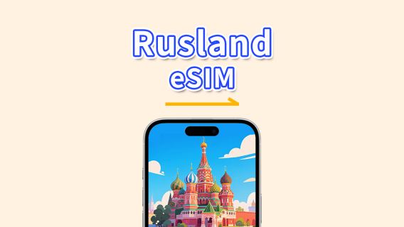 Rusland eSIM | 4G | Dagpas/Totaalpakket data | 1–30 dagen | 24-uurs facturering | QR-code