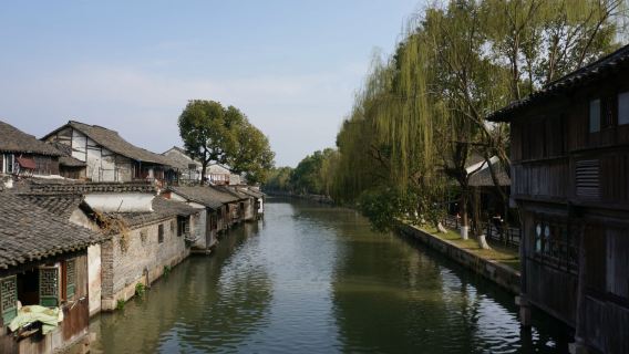 Business-Van | Englischsprachiger Reiseleiter | Abfahrt ab Hangzhou Xitang (inklusive Bootsfahrt) + Ostsektor + Westsektor + Nachtbesichtigung im Westsektor