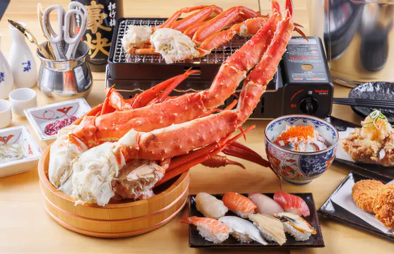帝王蟹・雪蟹・紅雪蟹自助任食套餐!<共63品> - 名古屋螃蟹銀