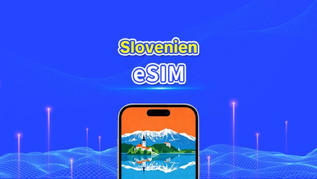 Slovenien eSIM | Höghastighetsdata | 5G/4G | Dagspaket/Datapaket | 24 timmar | 1-30 dagar | QR-kod
