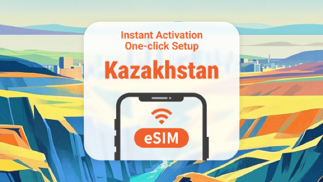 Kazakhstan eSIM | Full AI & TikTok Access | 1–30 Days | QR Code