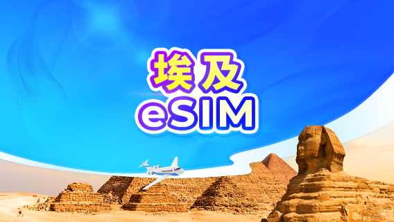 埃及 5G eSIM | 日用量包/流量包 | 24小時計費 | QR code