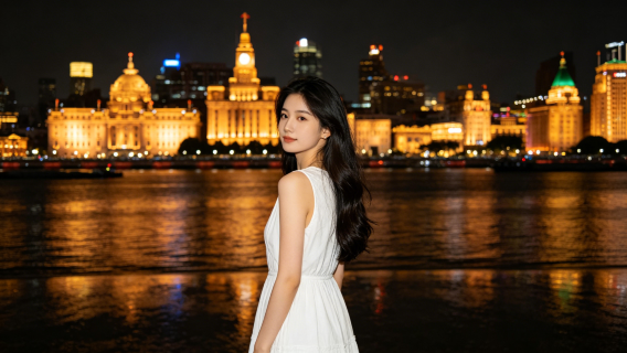 Shanghai travel photo shoot [North bund | Huangpu river night view photography | 1-5 hr optional]