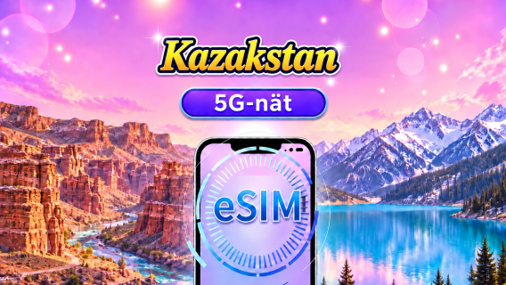 Kazakstan 5G eSIM | Stöd för Google Maps/TikTok | Daglig förbrukning/datapaket | 1-30 dagar | 24-timmars debitering | QR-kod