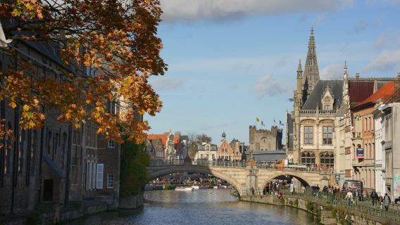 Belgium Gent - Istana Count Flanders - Menara Loceng Gent - sewaan peribadi bahasa Cina - Pelancongan Santai