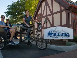 Private Guided Pedicab Tour of Solvang with Wine Tasting