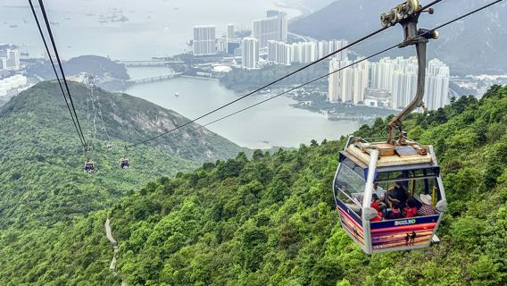 Vé khứ hồi cáp treo Ngong Ping: Một chiều hạng tiêu chuẩn + một chiều hạng Crystal Plus