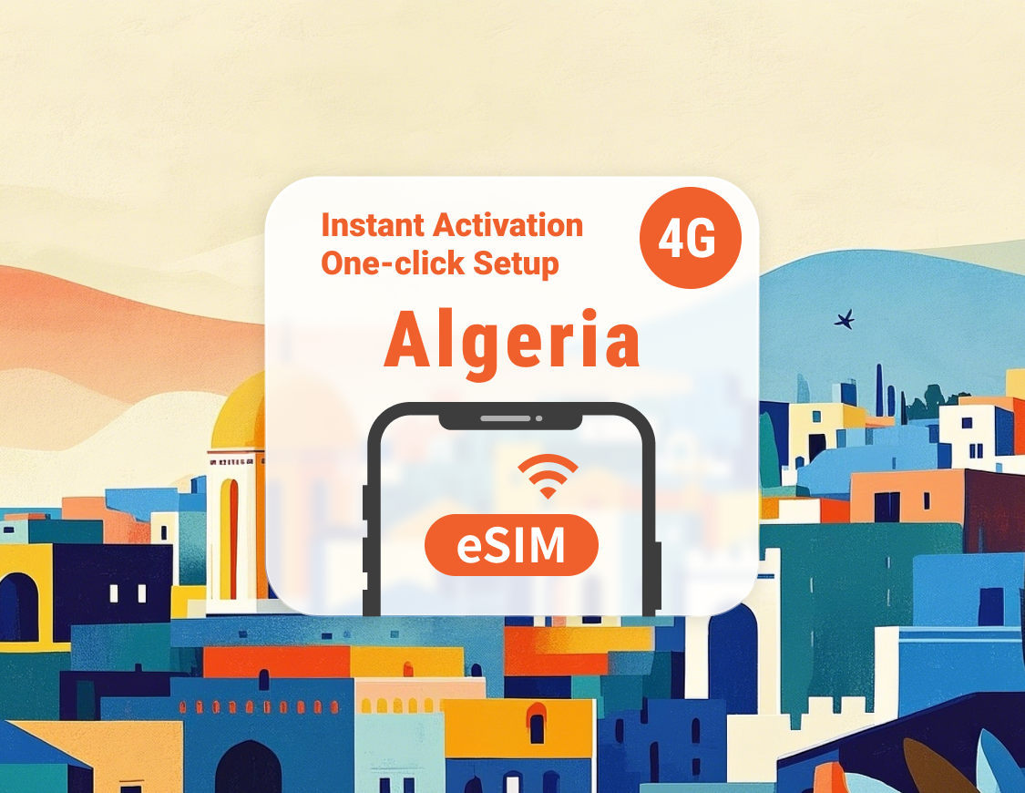 Algeria eSIM | 3–30 Days Data | In-App Activation | Instant QR Delivery