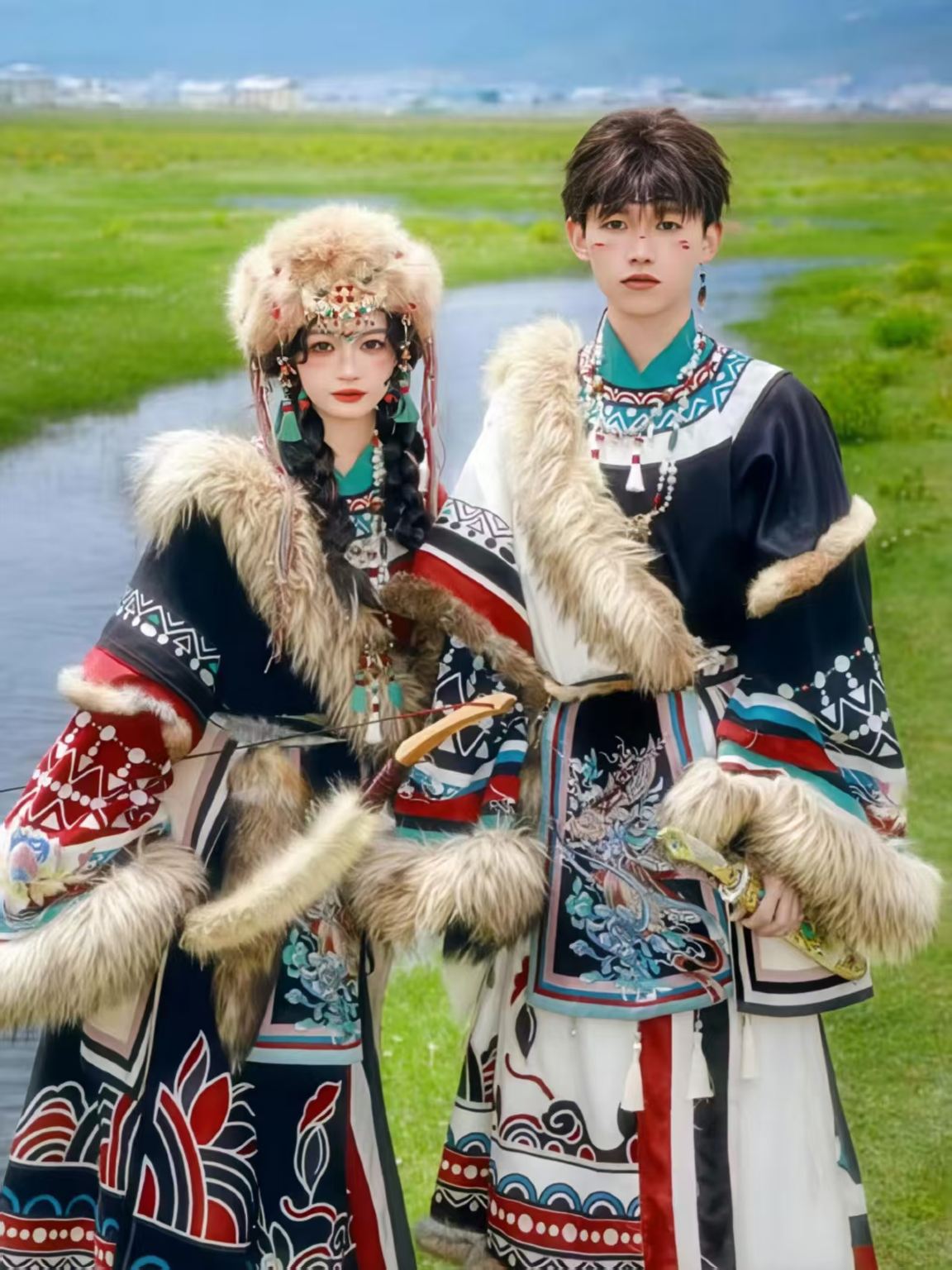 Jiuzhaigou National Park Trip Moments[Jingyu Travel Photography Zhuo Ma Series Tibetan Costume + Makeup & Same Price for All Visitors]
