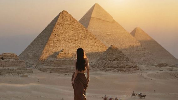Pyramids + Great Sphinx of Giza half-day tour (with guide, private car, transfer and admission ticket)