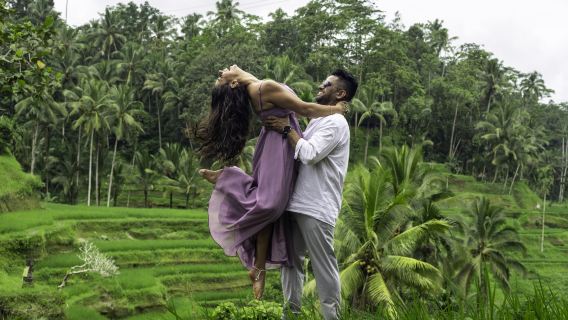 Ubud: Reisterrassen, Affenwald, Wasserfall Privatgruppe
