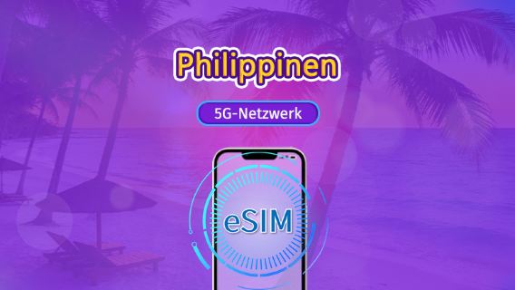 Philippinen | 5G/4G eSIM | Tagespass/Gesamtpaket | 24-Stunden Abrechnung | 1–30 Tage | QR-Code