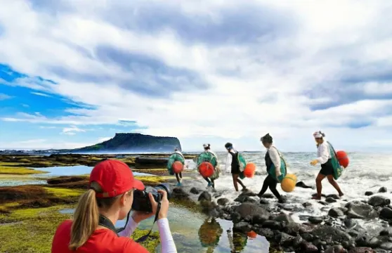 濟州市東部精華遊——城山日出峰與海女表演