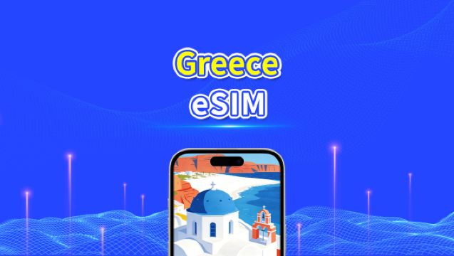 Greece eSIM | 5G/4G | High-speed data | 24 hours | 1-30 days | QR code