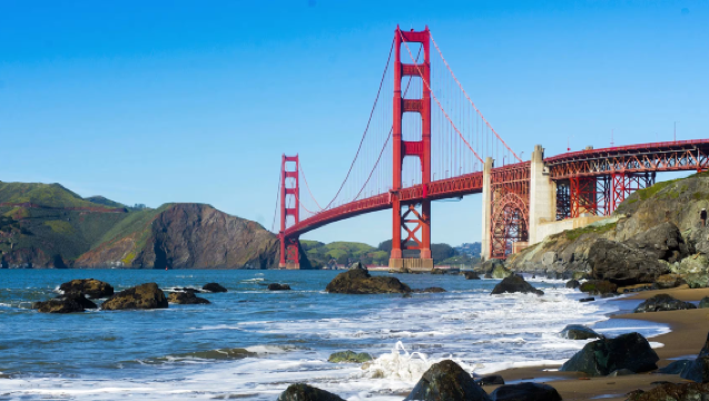 1-day tour to the Golden Gate Bridge, Fisherman's Wharf, Palace of Fine Arts, Lombard Street and Chinatown in San Francisco