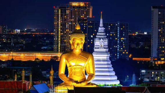 Lawatan Sehari dengan Panduan Peribadi Bahasa Cina ke The Grand Palace + Wat Arun + Wat Paknam + Pengangkutan Hotel + Sewaan Peribadi Hiburan Tulen