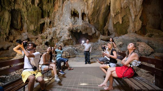 Secret intérieur de Cairns · Excursion d'une journée en 4x4 pour explorer la nature et les grottes en anglais Expérience authentique australienne