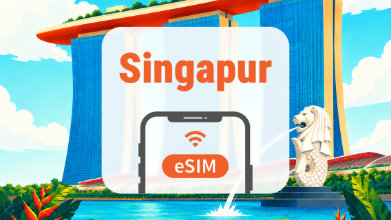Singapur eSIM | Dual-Netzwerk • KI-Apps & TikTok | 1–30 Tage | QR-Code