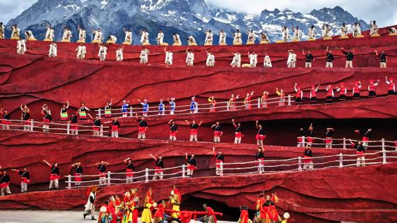 Lijiang Yulong Naxi Autonomous County bjerget stor kabelbane + Blå Månedal + Indtryk af Lijiang dagsrejse [garanteret billet] 8-personers gruppe solskin
