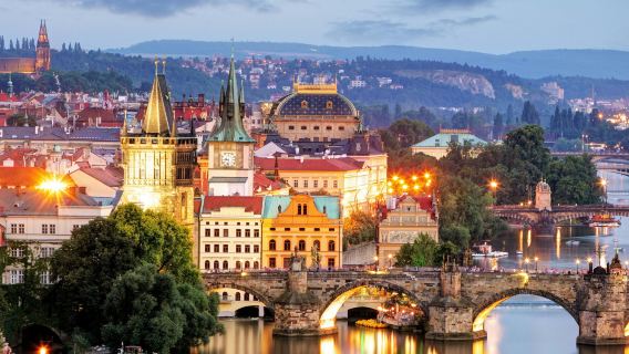 Prague: Old Town Bridge Tower & Evening Tour