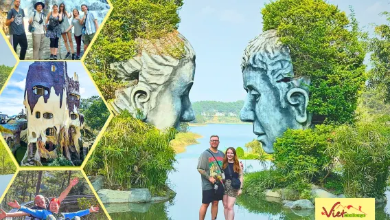 Da Lat: Momenti salienti della mezza giornata mattutina: Datanla + Clay Tunnel + Crazy House