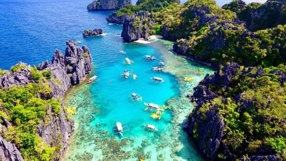 El Nido Tagesausflug Route D: Entdecken Sie die versteckten Lagunen und wunderschönen Strände