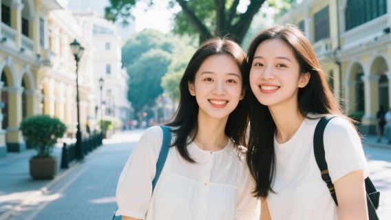 廣州沙面旅拍【跟拍攝影親子照情侶閨蜜兒童跟拍家庭旅拍】