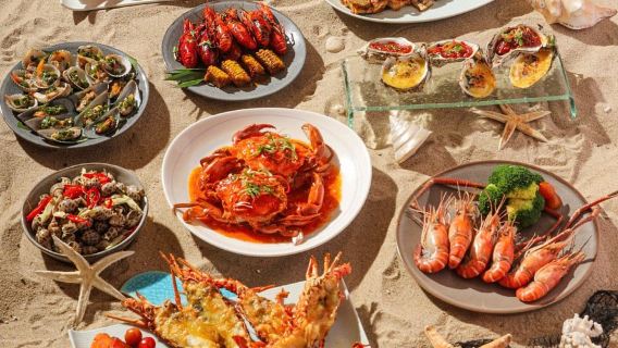 Buffet de frutos do mar no Restaurante Feast - Sheraton Nha Trang Resort