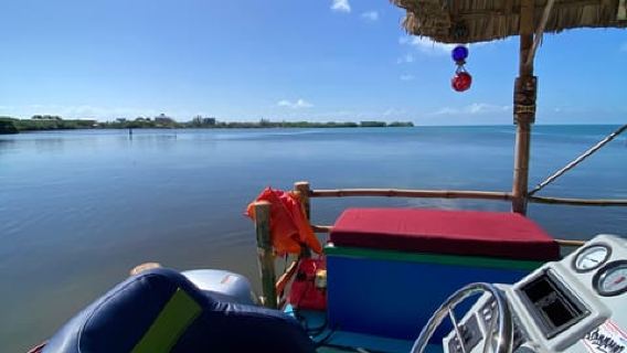 Caye Caulker: Tiki-Bar-Pontonboot-Kreuzfahrten